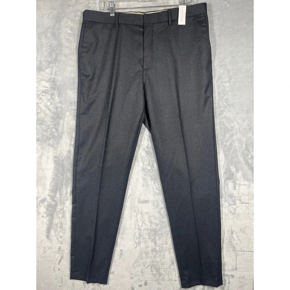 Banana Republic Mens 36x34 Vitale Barberis Canonico Wool Pants Grey NWT $159